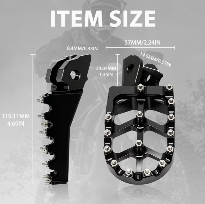 CNC Black Foot pegs